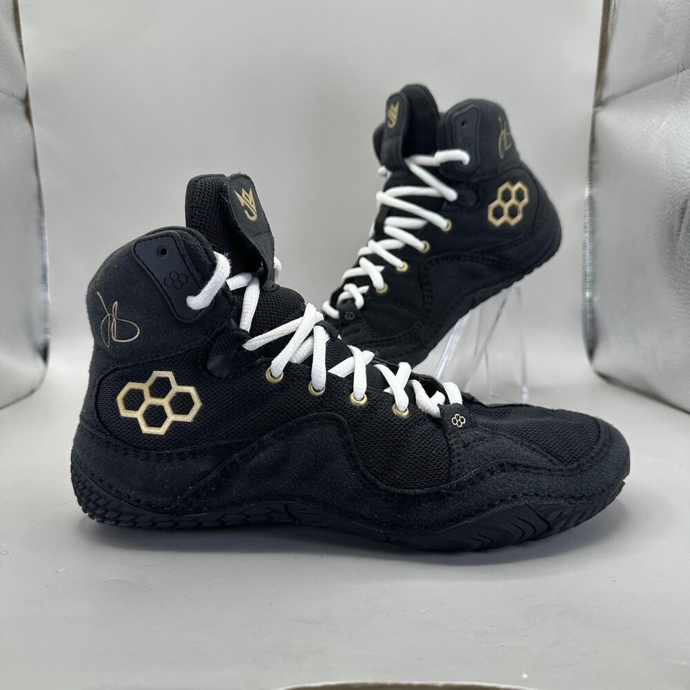 Rudis JB1 All I See Is Gold Wrestling Shoes Mens Size 7 Black High Top Sneakers